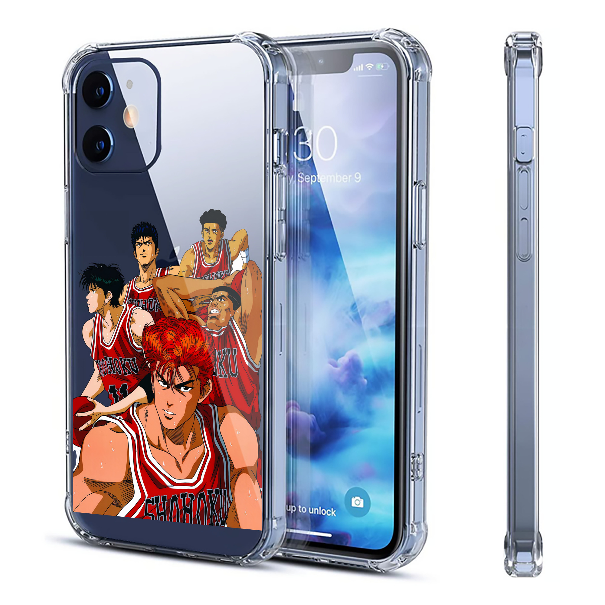 （画像用） SLAM DUNK／スラムダンク 【iPhone 12シリーズ対応】透明スマホケース（クリアソフトケース）